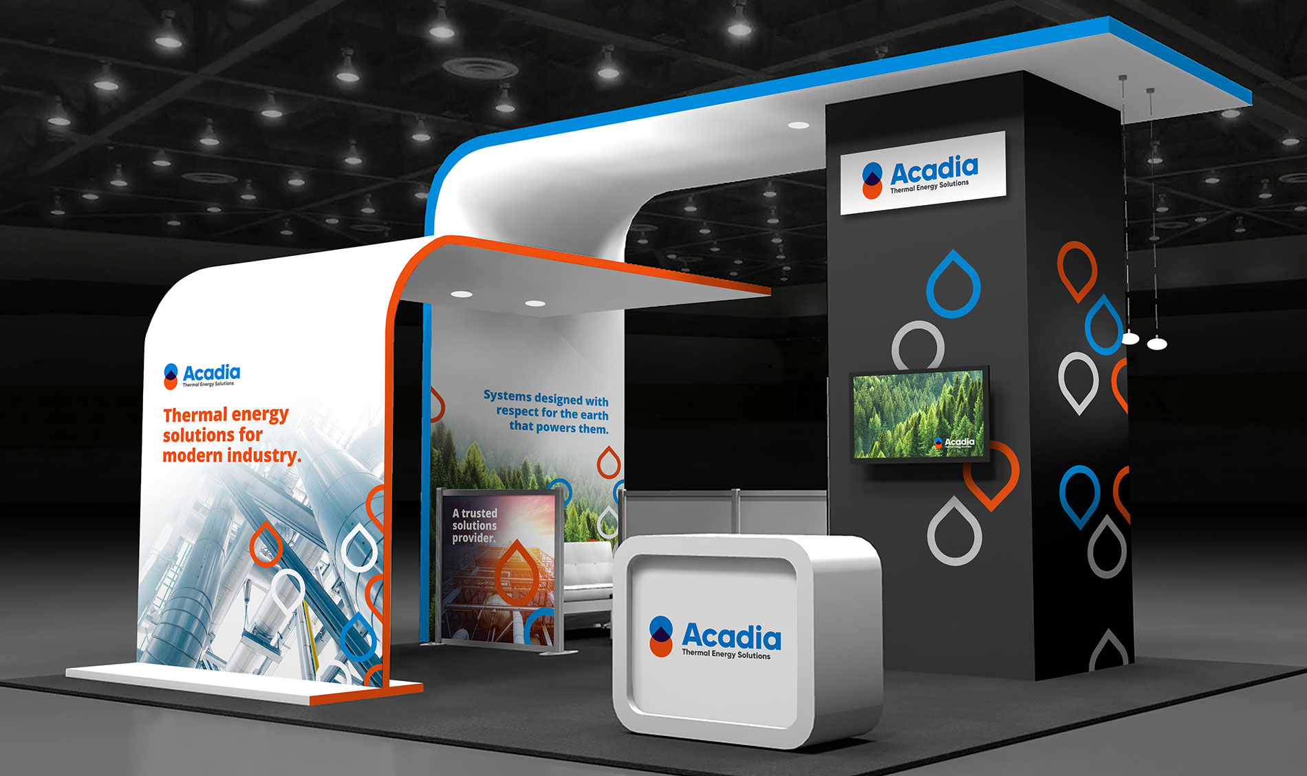 acadia energy trade show booth design